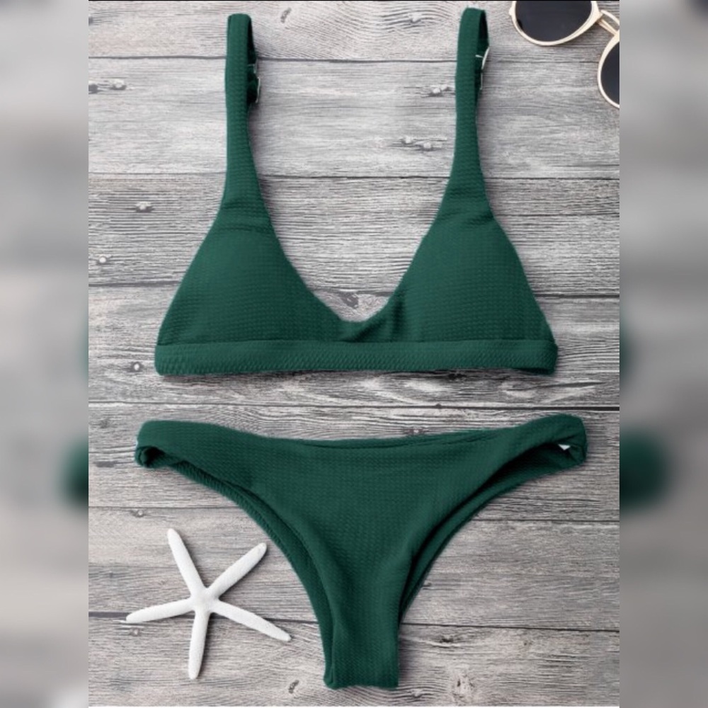 Green Cheeky Bikini